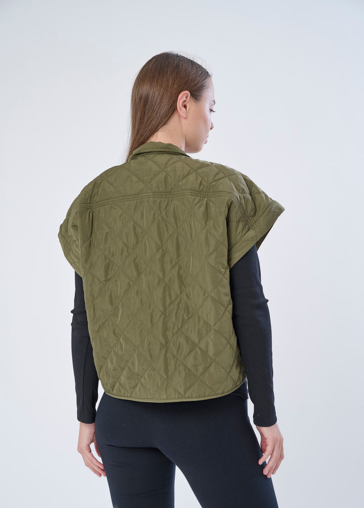 Sherpa Drop Shoulder Convertible Jacket