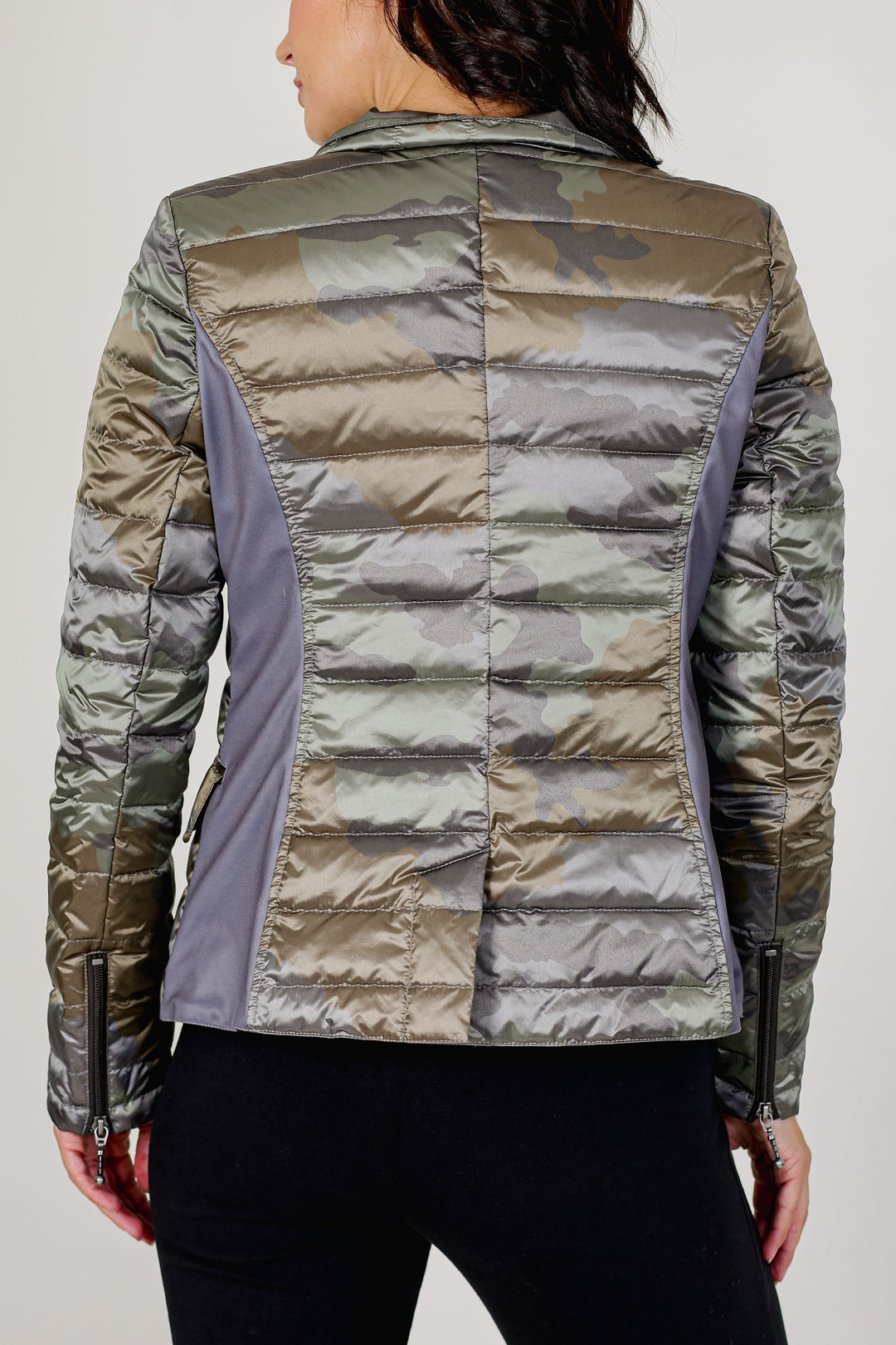 Button Down Puffer Blazer Jacket