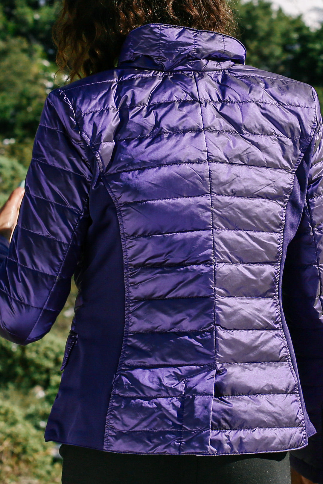 Button Down Puffer Blazer Jacket