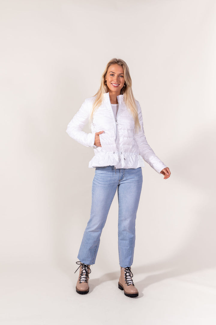 Peplum Puffer Jacket