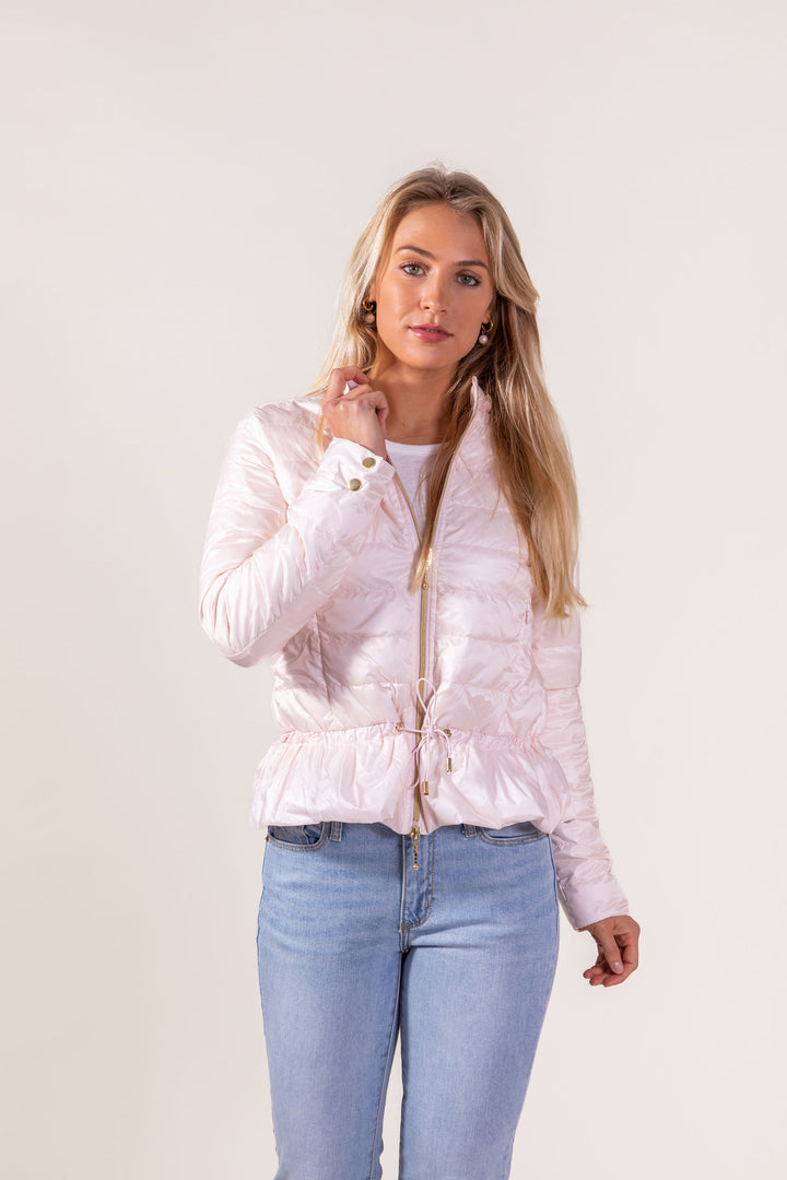 Peplum Puffer Jacket