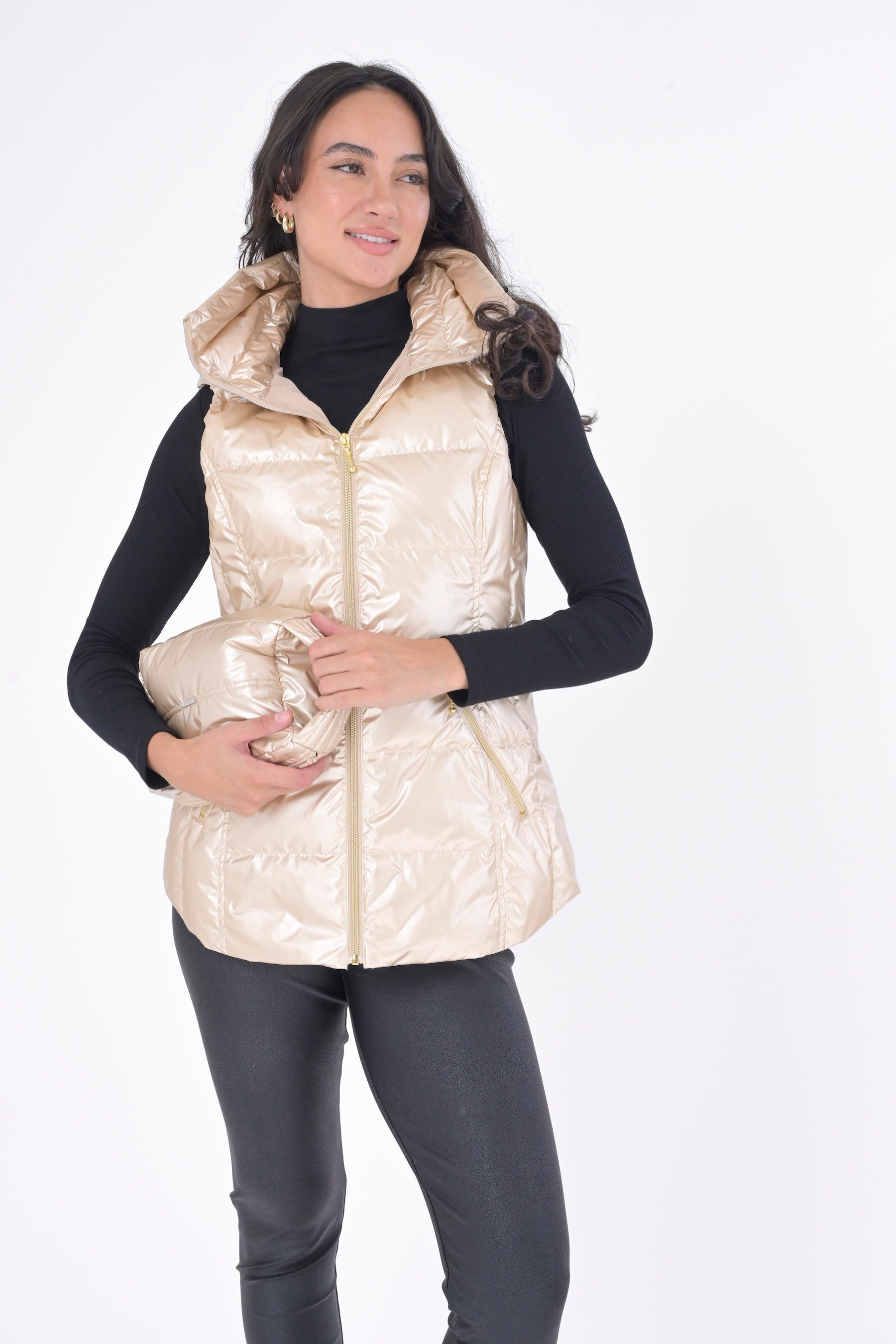Cosmic Metallic Down Vest – MyAnorak