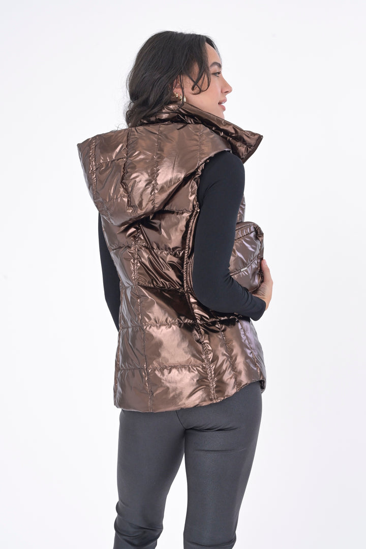 Cosmic Metallic Down Vest
