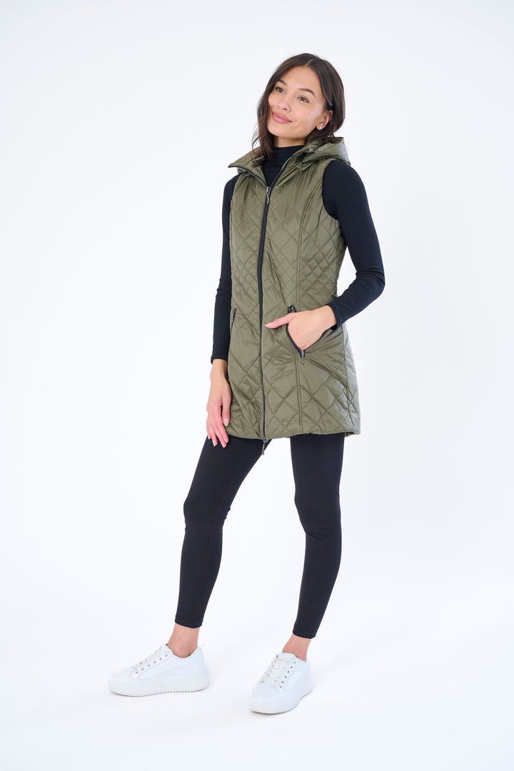Long Quilted Vest