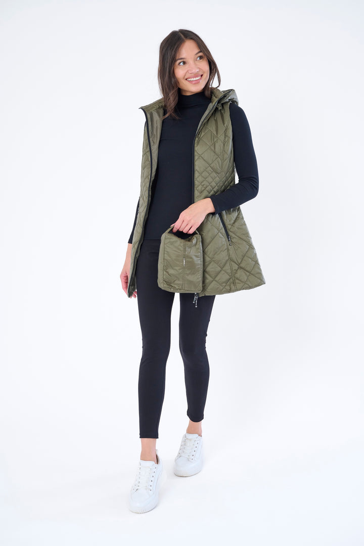 Long Quilted Vest
