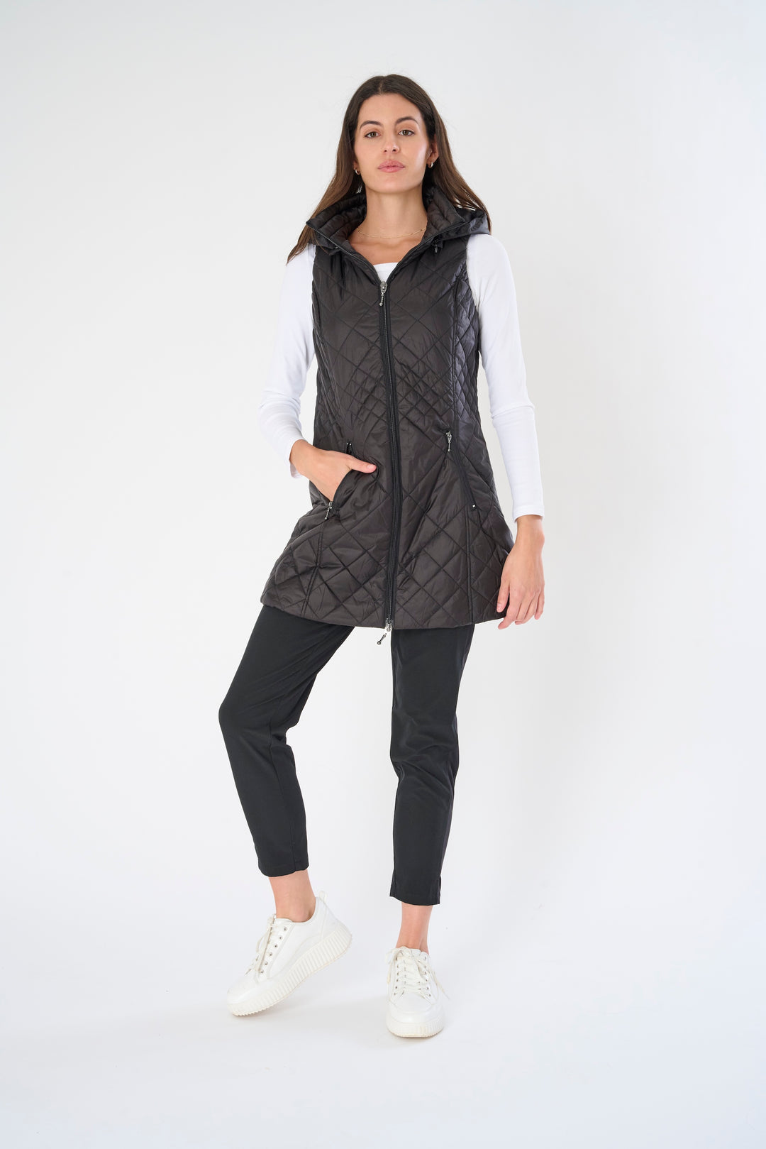 Long Quilted Vest