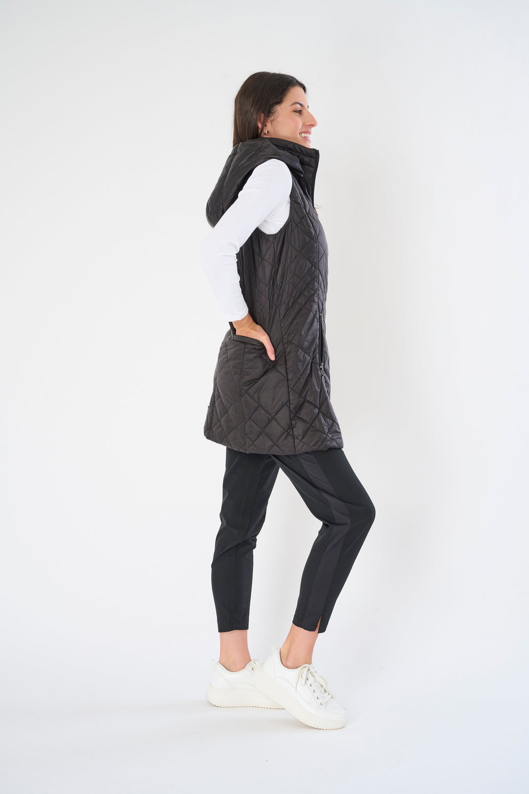 Long Quilted Vest