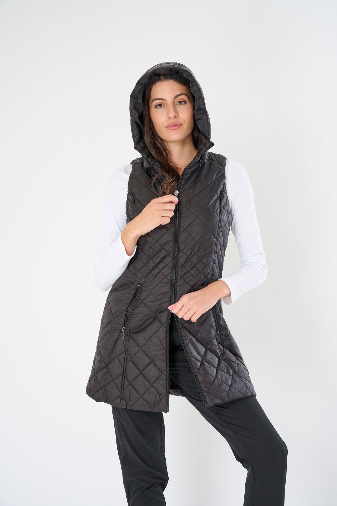 Long Quilted Vest