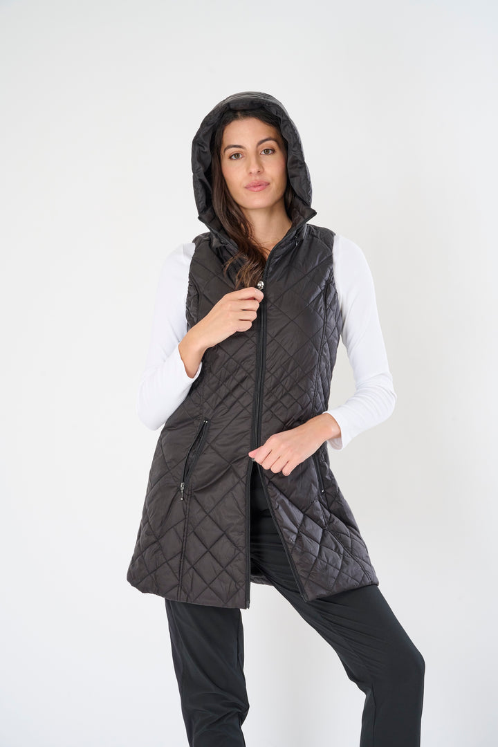 Long Quilted Vest