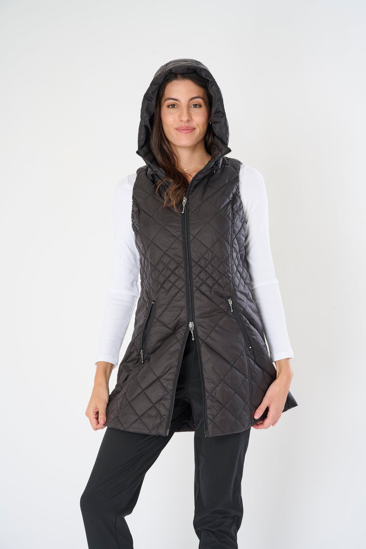 Long Quilted Vest