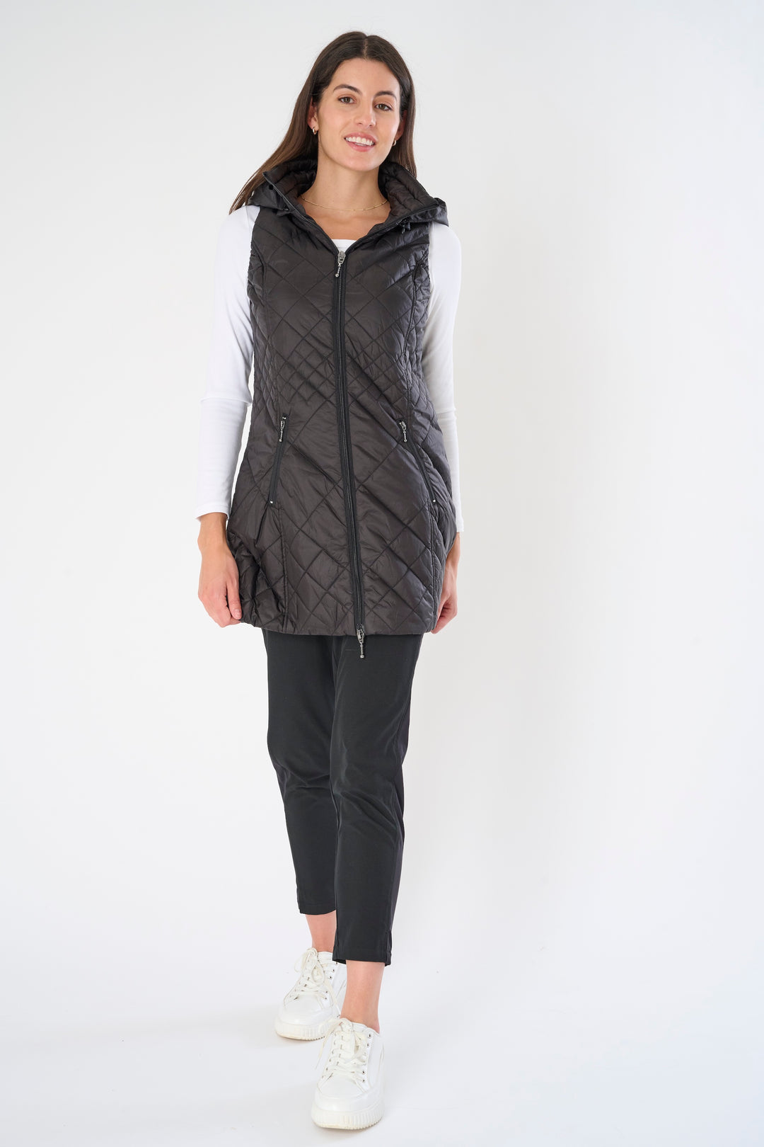 Long Quilted Vest