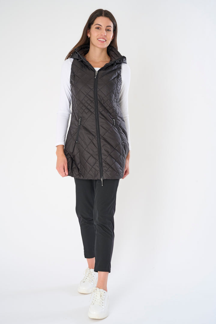 Long Quilted Vest