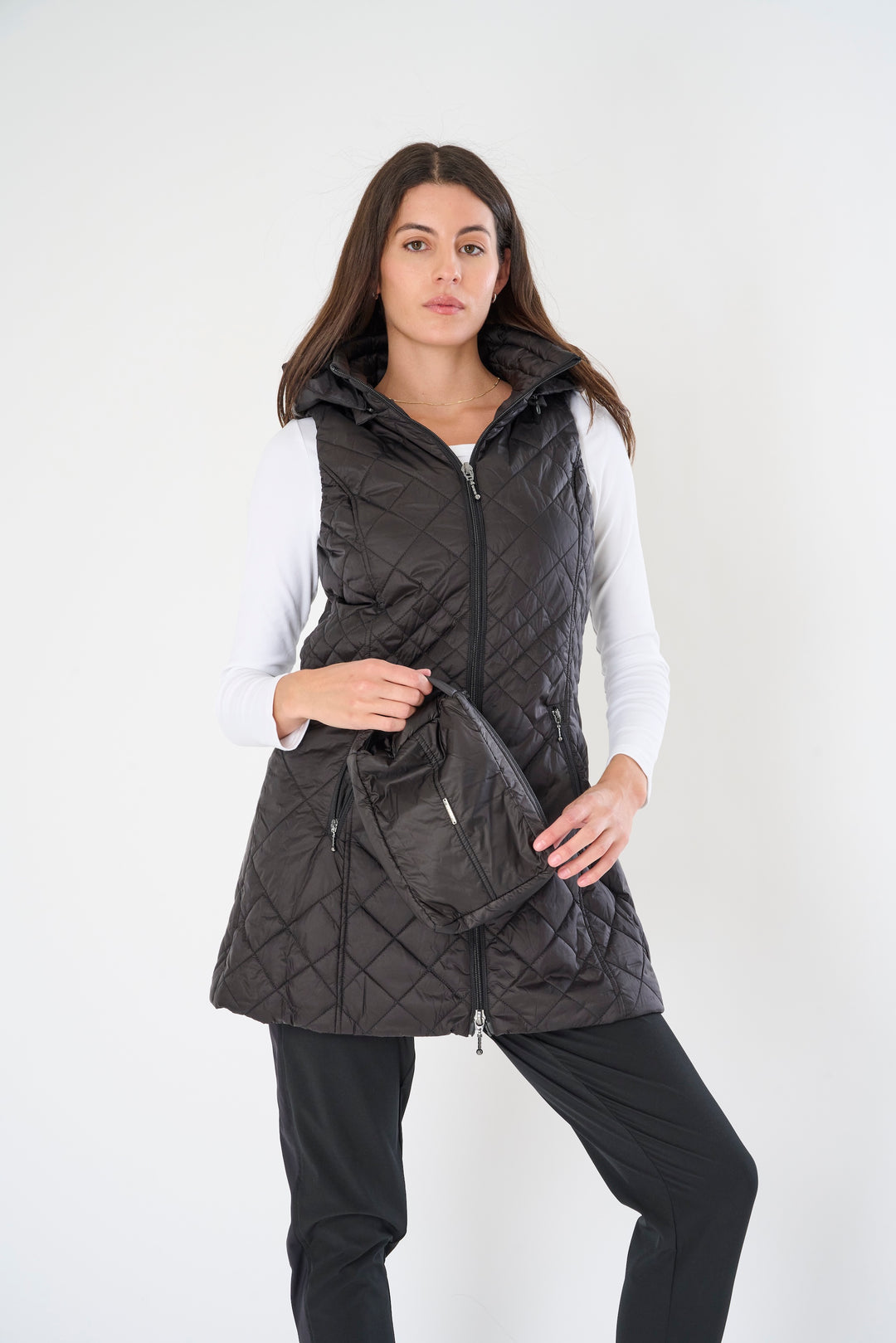 Long Quilted Vest