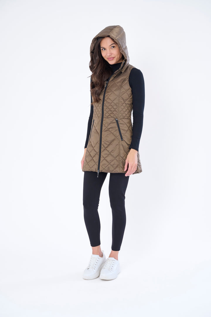 Long Quilted Vest