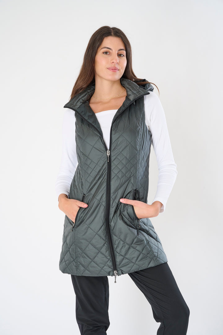 Long Quilted Vest
