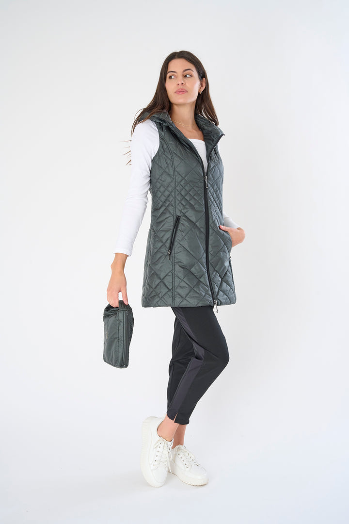 Long Quilted Vest