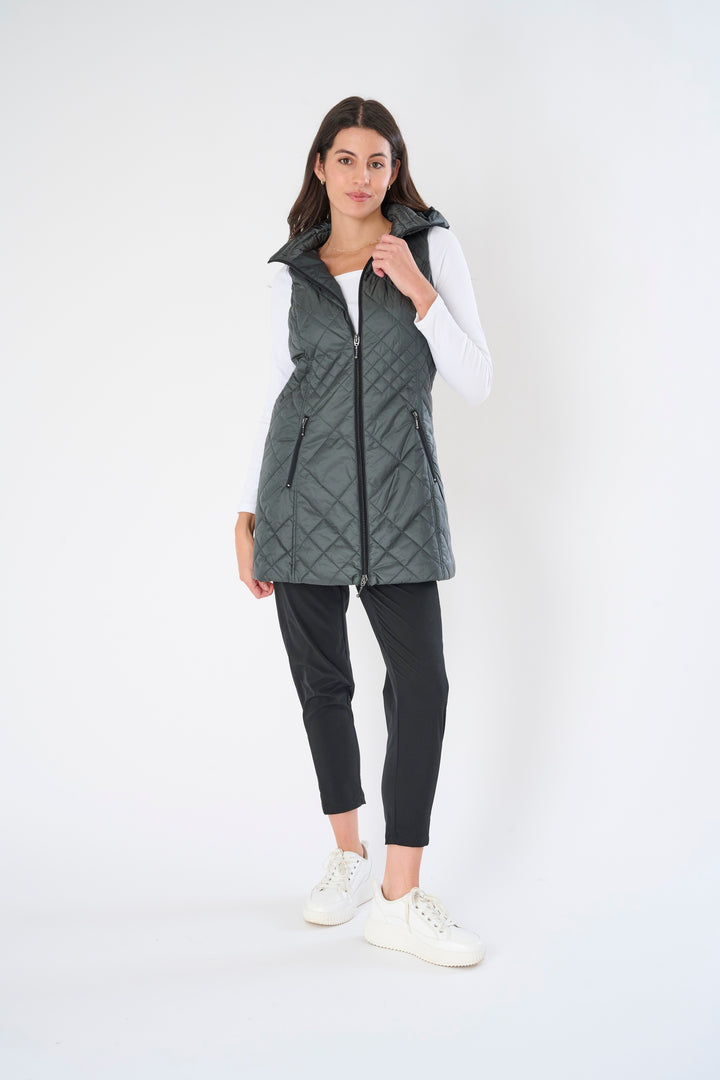 Long Quilted Vest