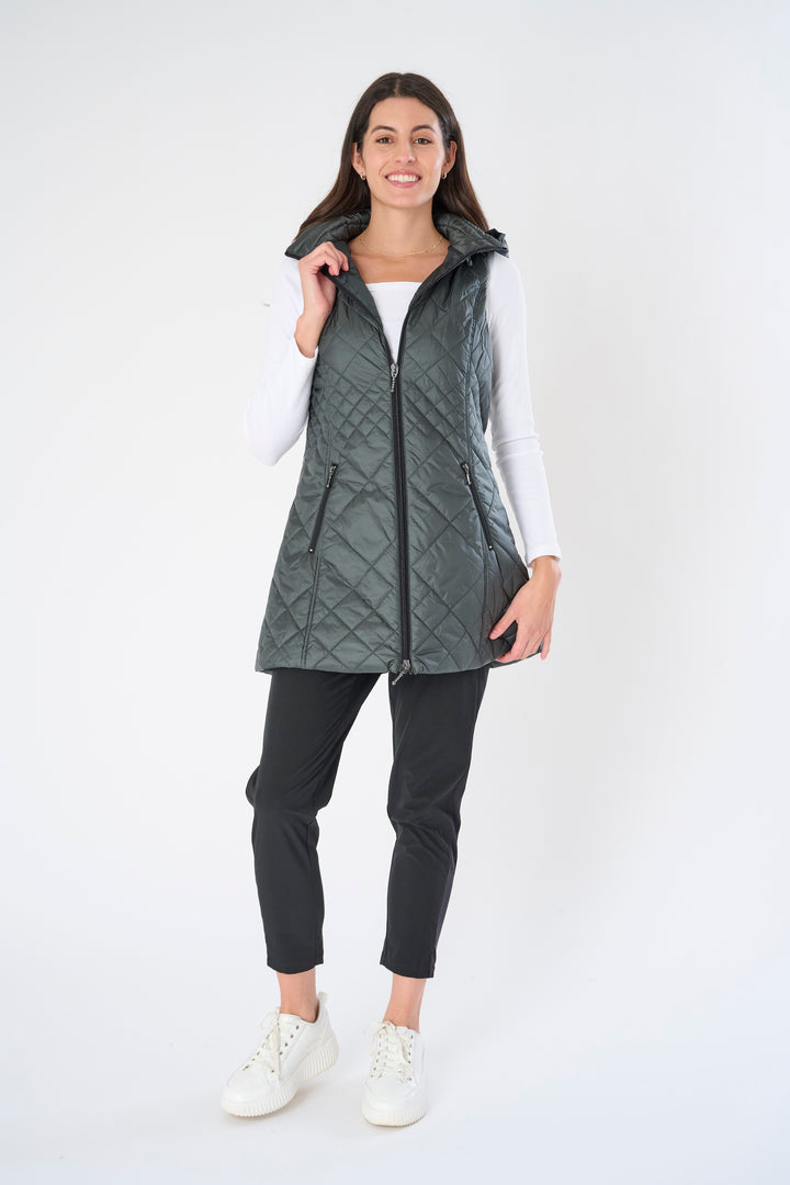 Long Quilted Vest