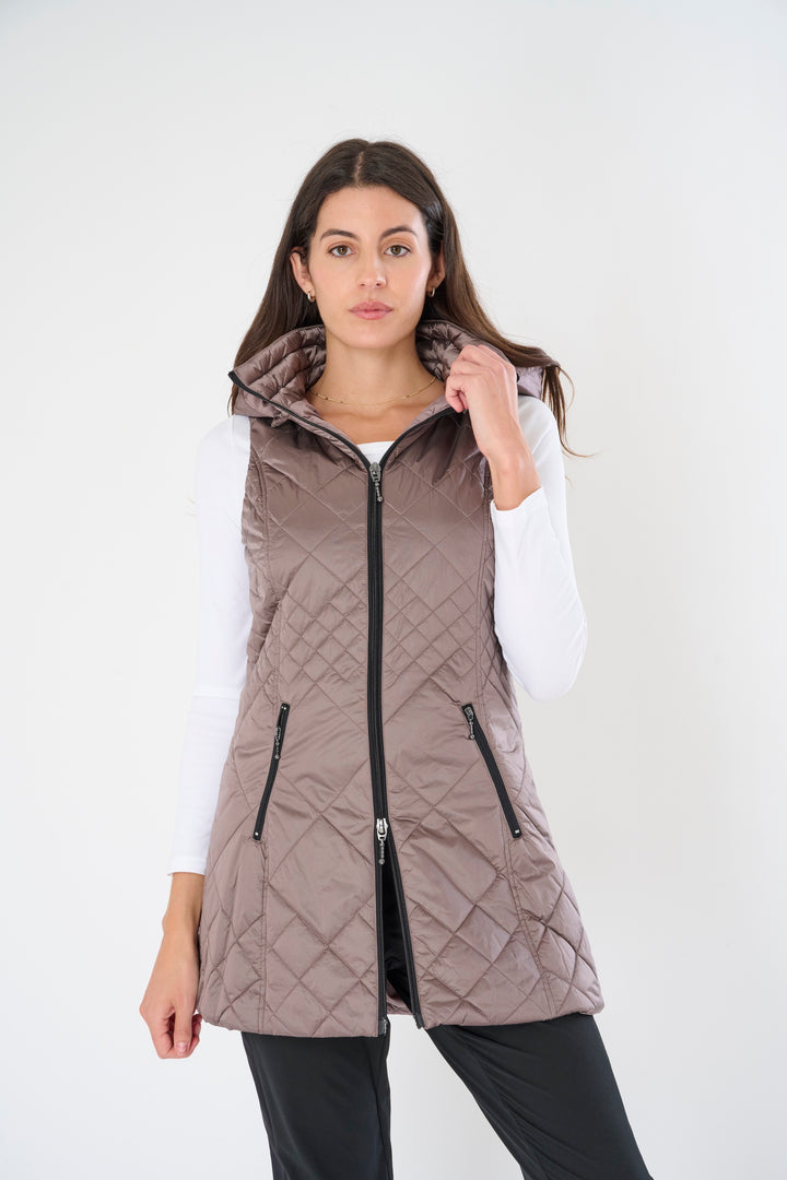 Long Quilted Vest