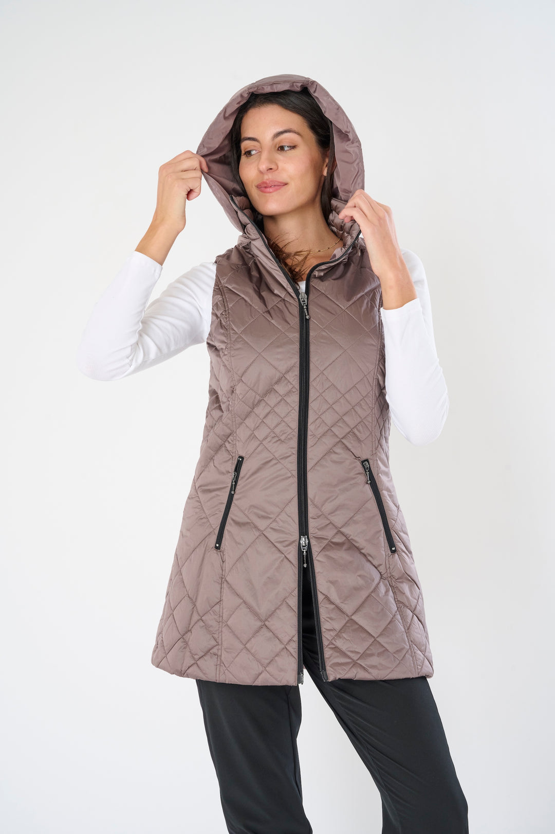 Long Quilted Vest