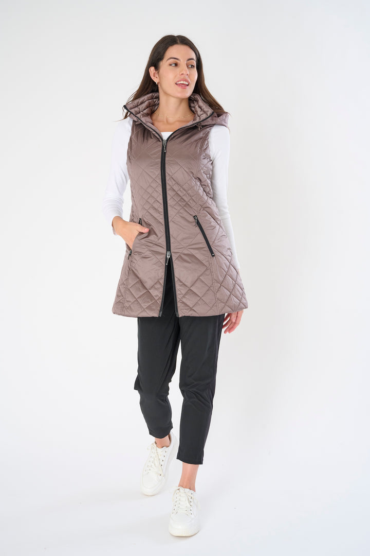 Long Quilted Vest