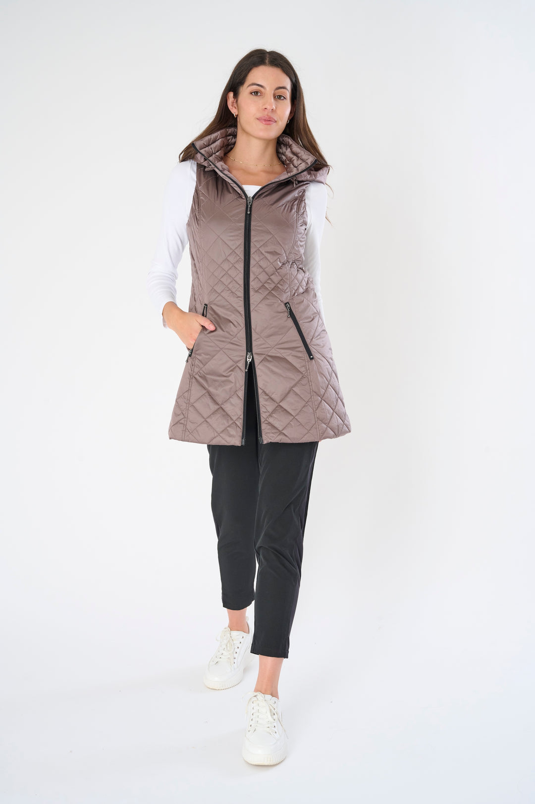 Long Quilted Vest