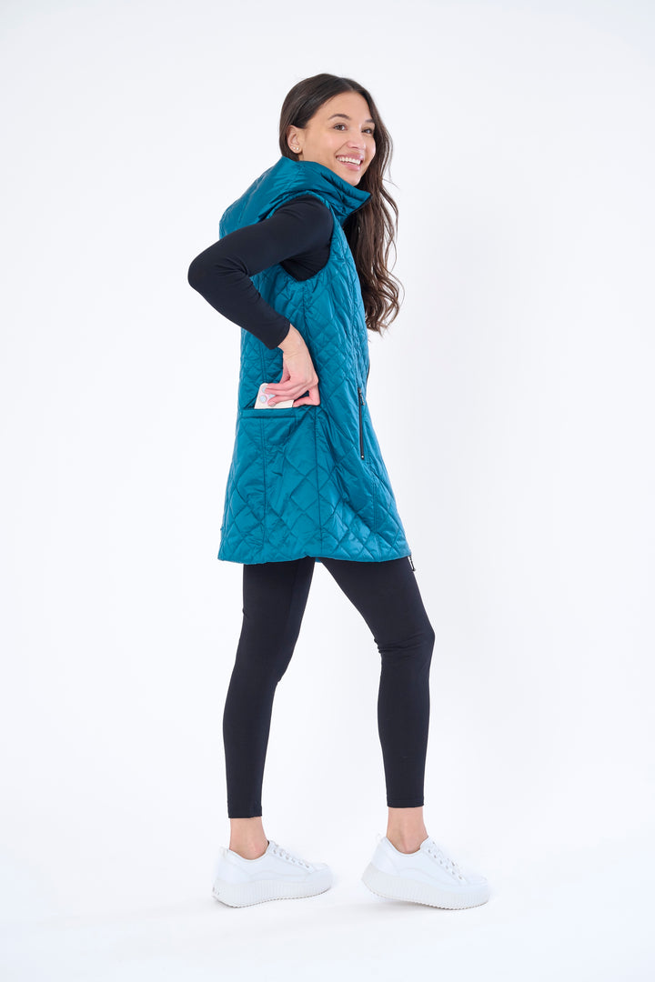 Long Quilted Vest