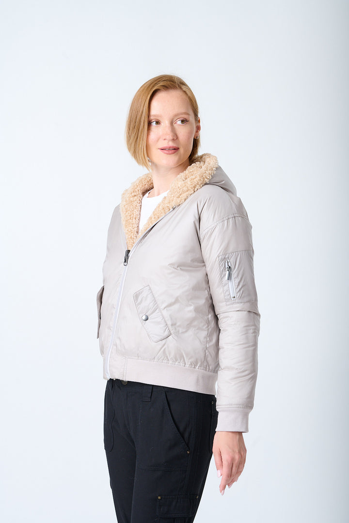 The Sherpa Hood Bomber Jacket