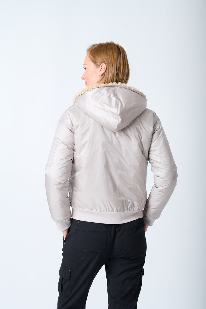 The Sherpa Hood Bomber Jacket