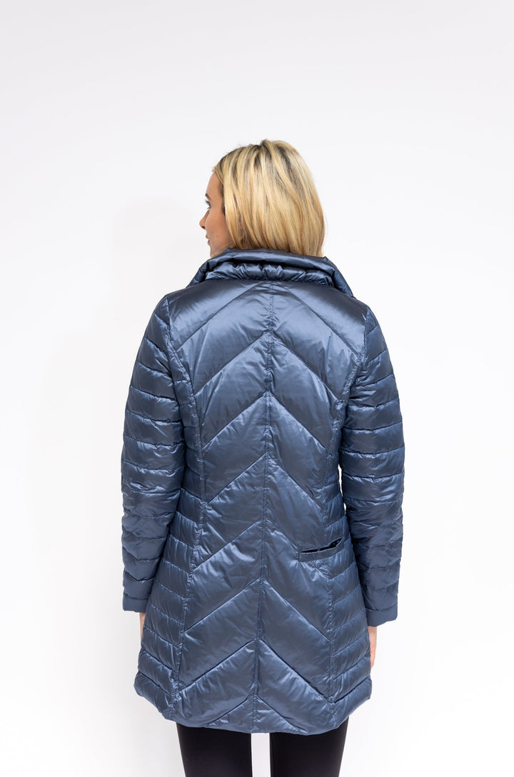 Chevron Quilted Coat