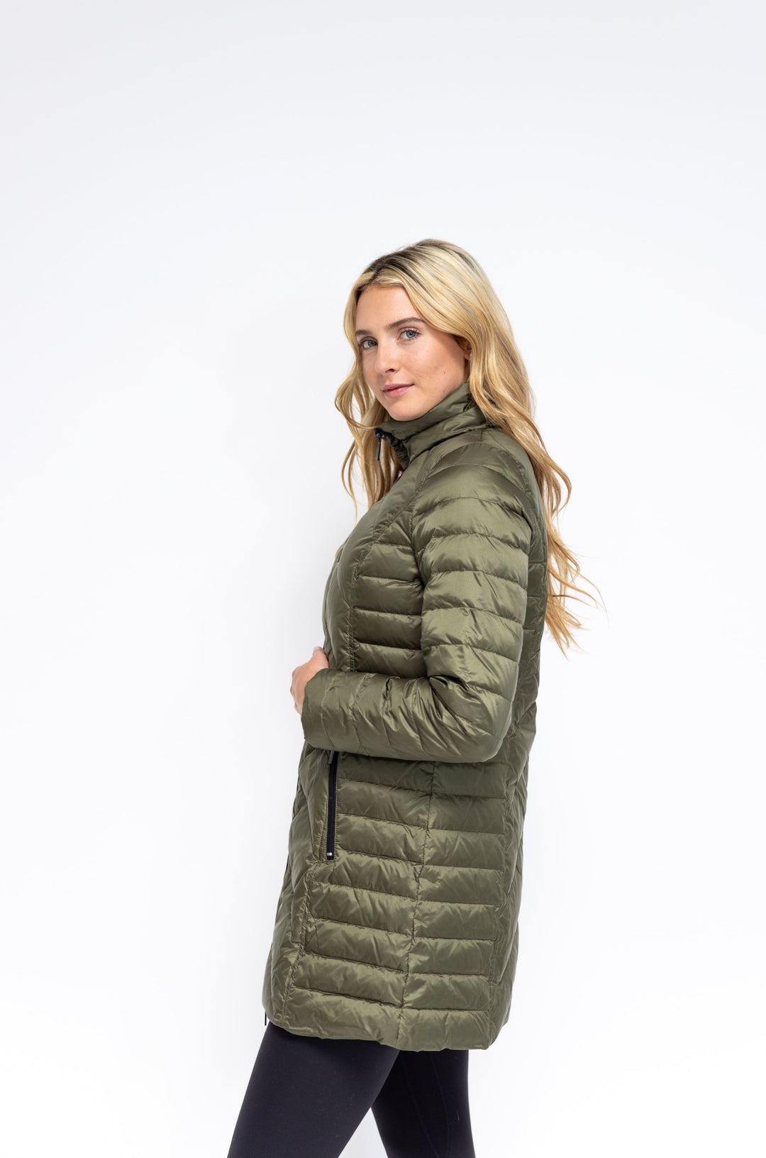 Chevron Quilted Coat