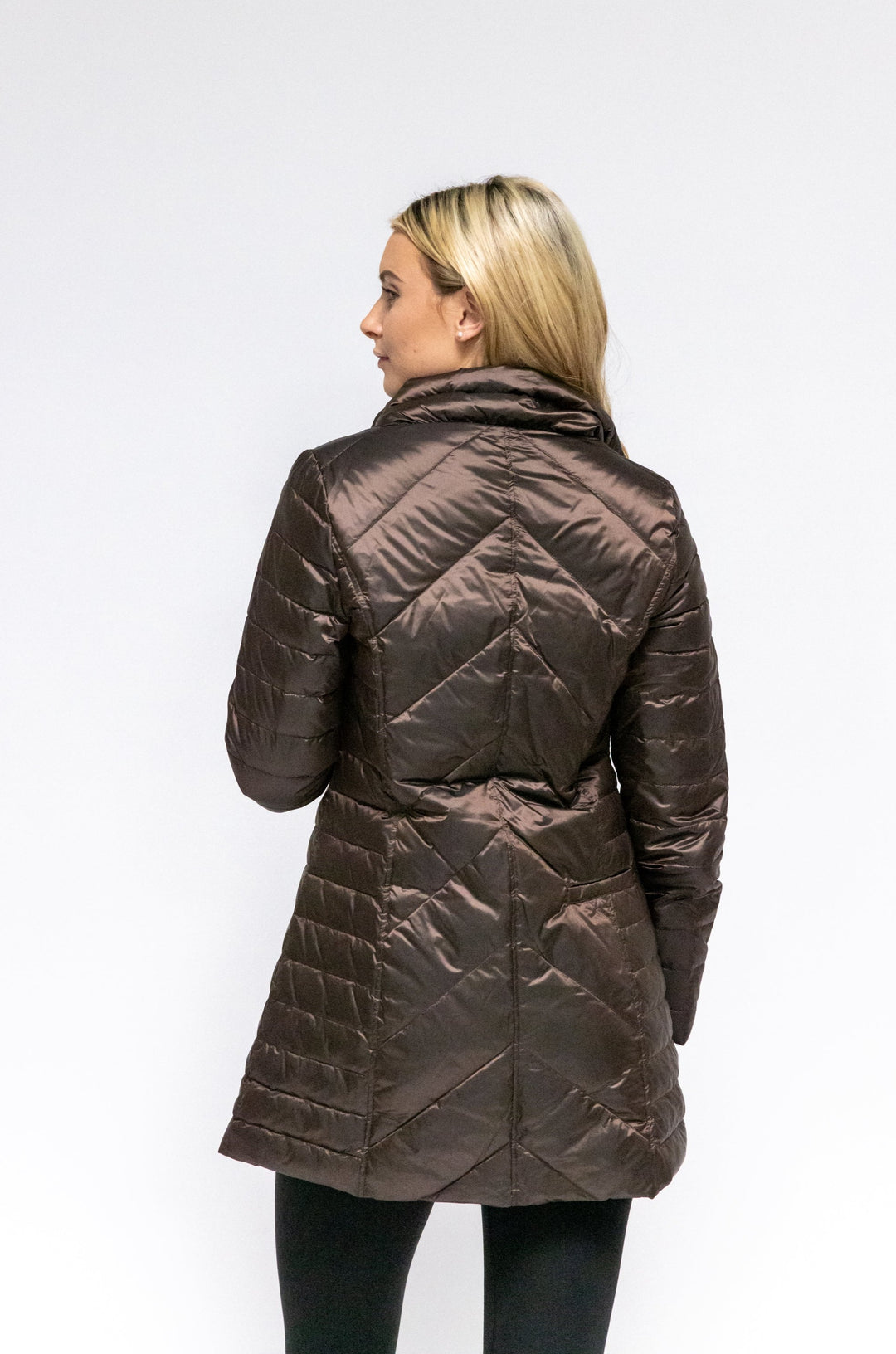 Chevron Quilted Coat