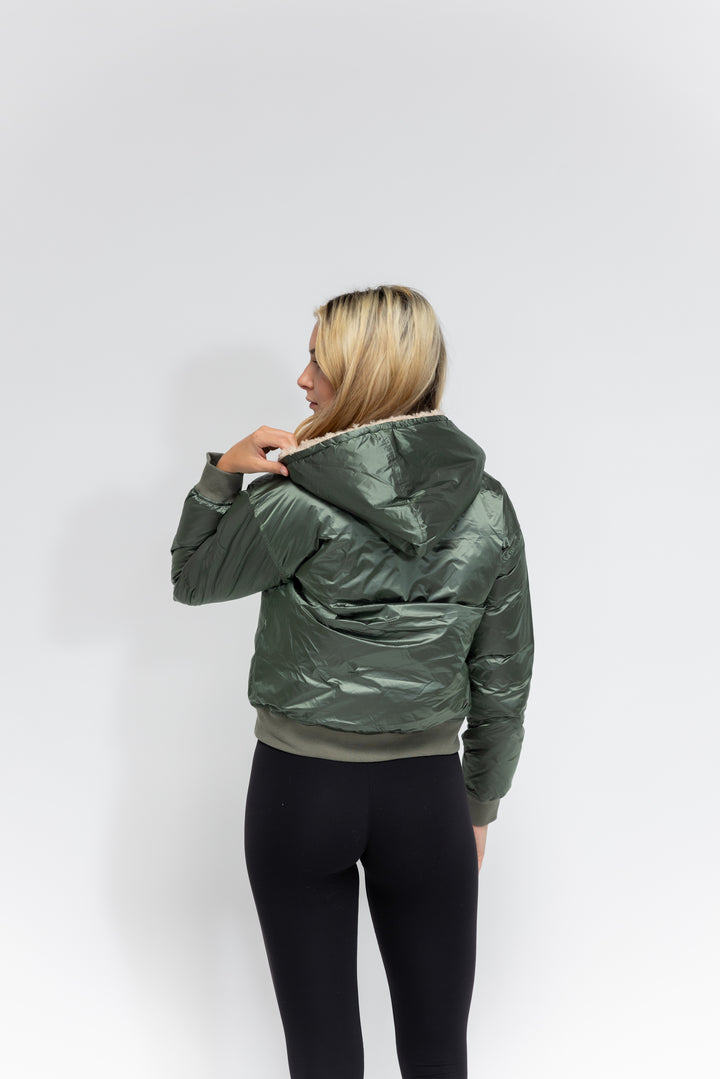 The Sherpa Hood Bomber Jacket