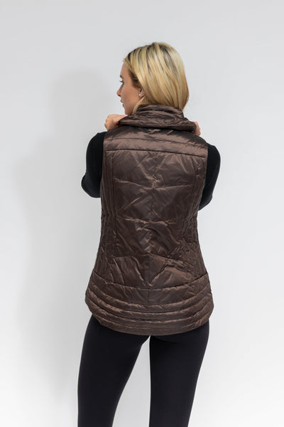 Metallic Quilted Vest