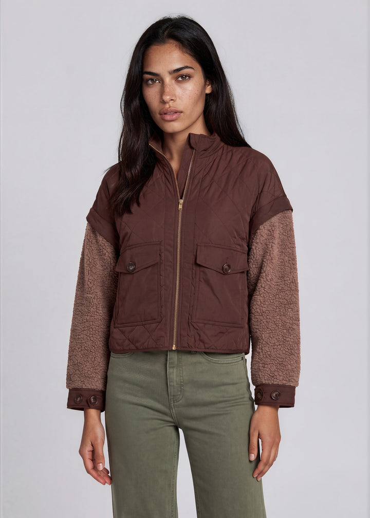 Sherpa Drop Shoulder Convertible Jacket