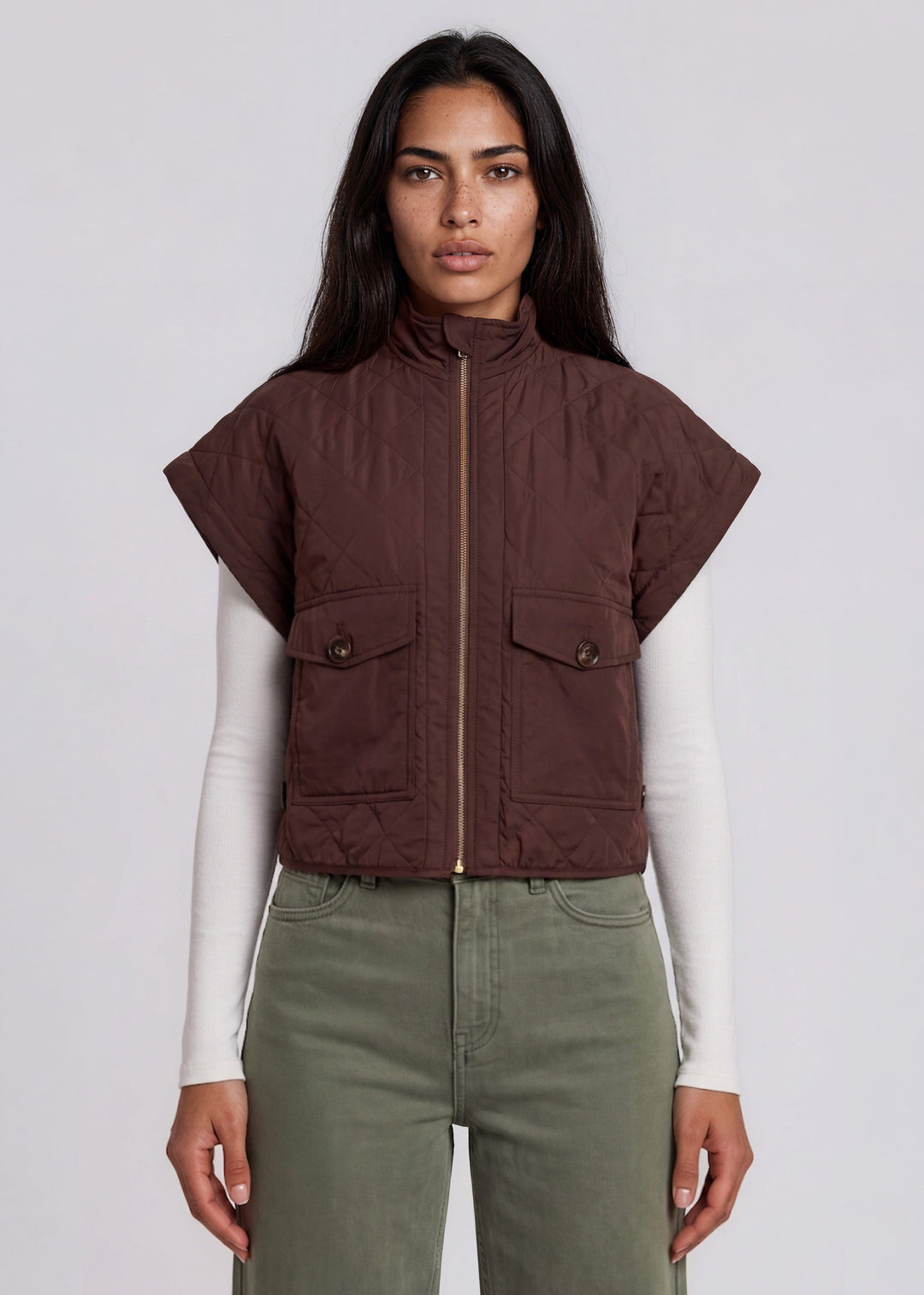 Sherpa Drop Shoulder Convertible Jacket