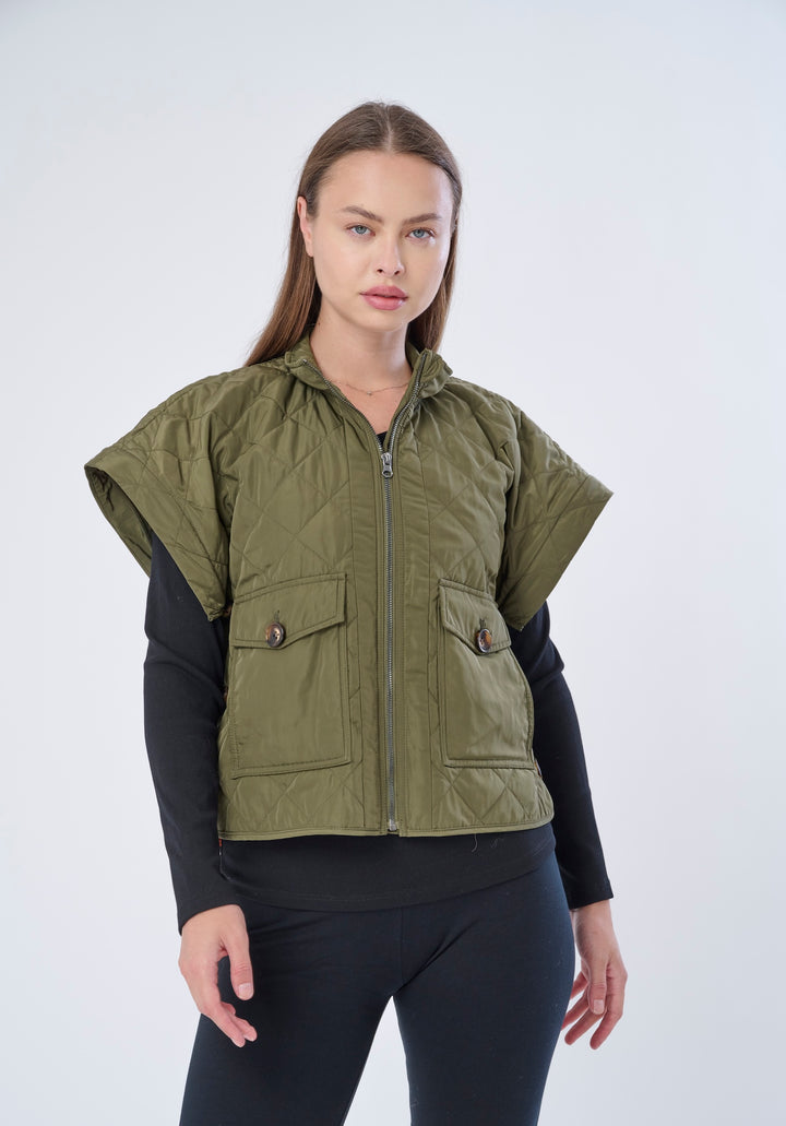 Sherpa Drop Shoulder Convertible Jacket