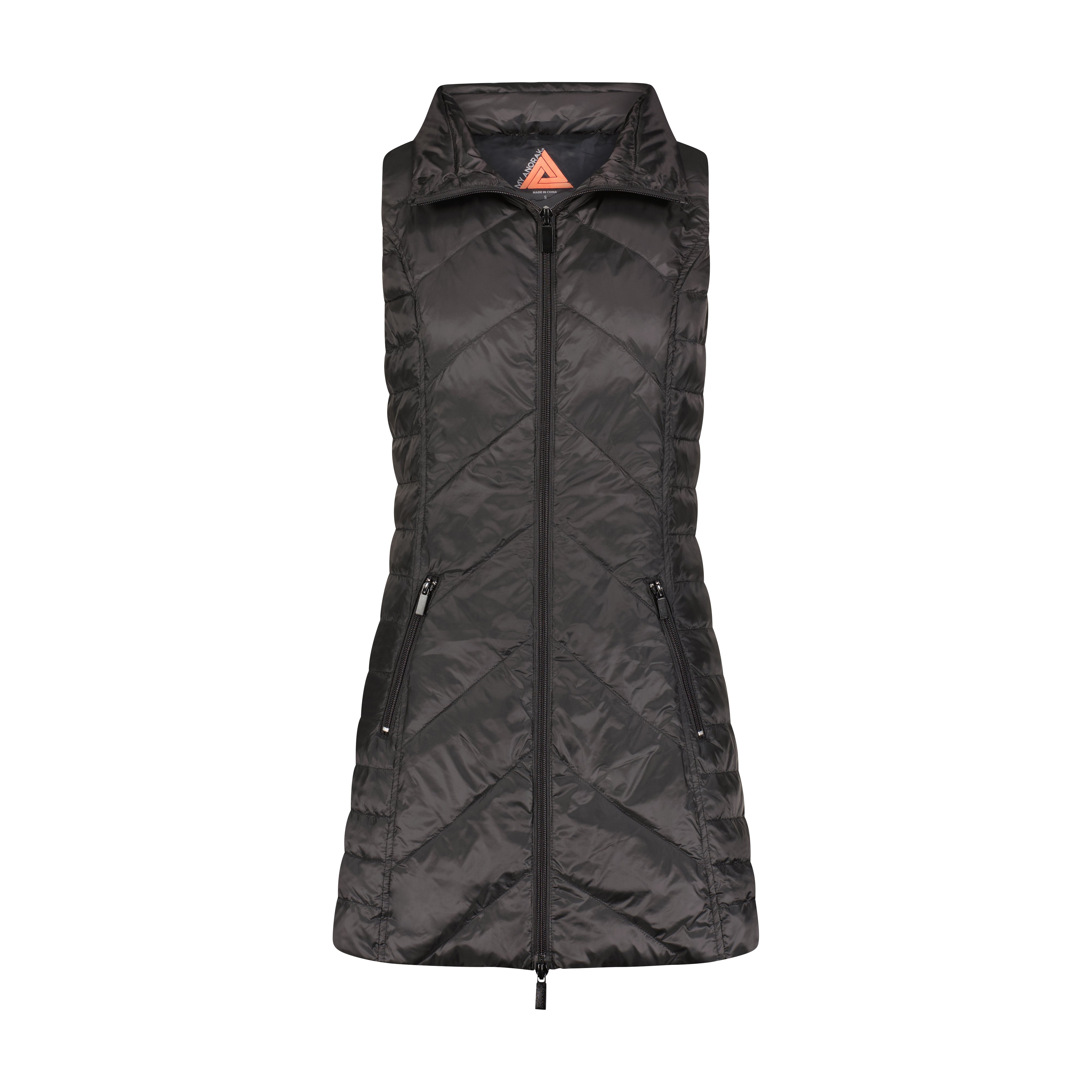 Metallic Chevron Quilted Vest – MyAnorak