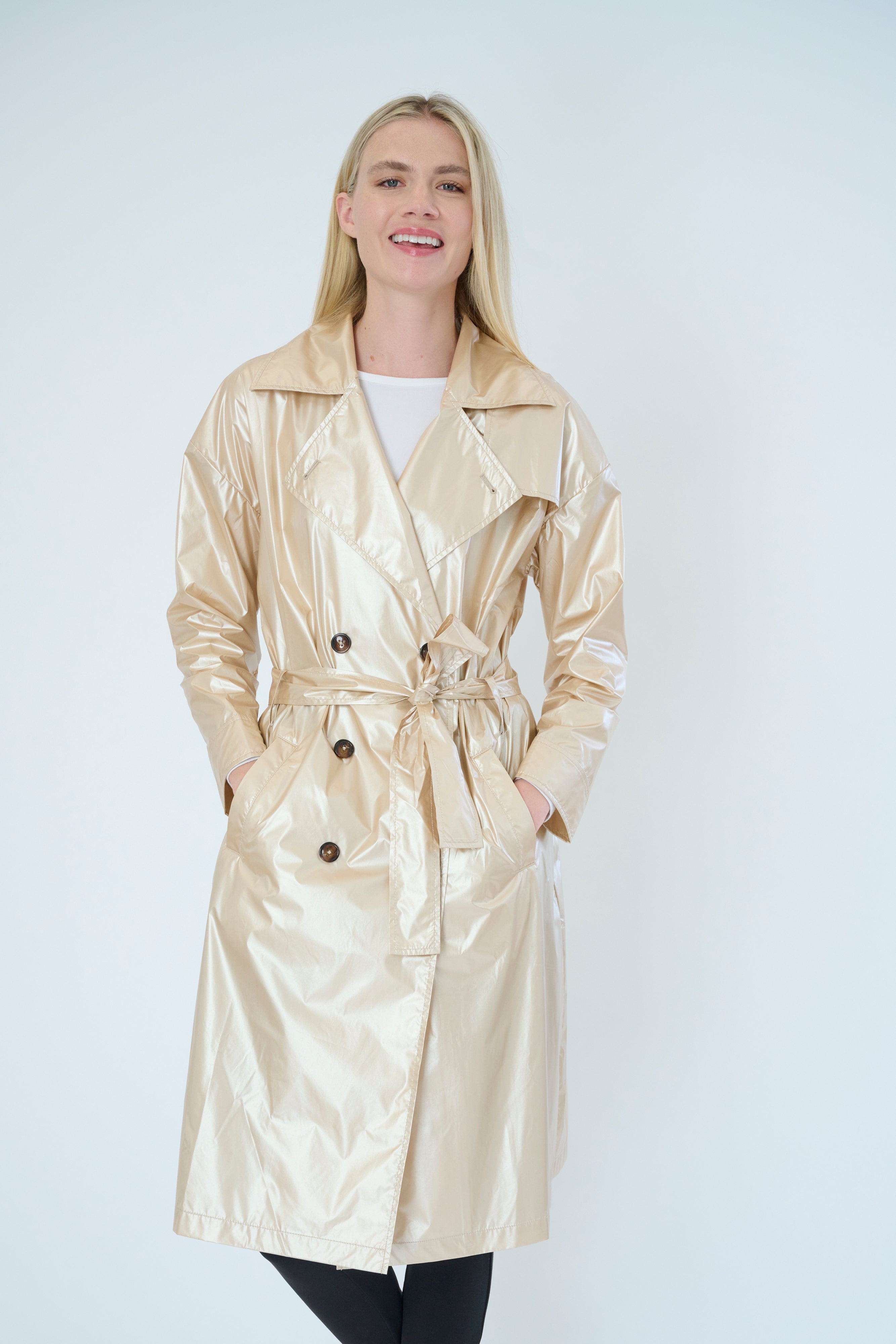 ジャケット・アウター many way flare design trenchcoat Amazon.com: Mowaaey Flare Leather Trench Coat for Women