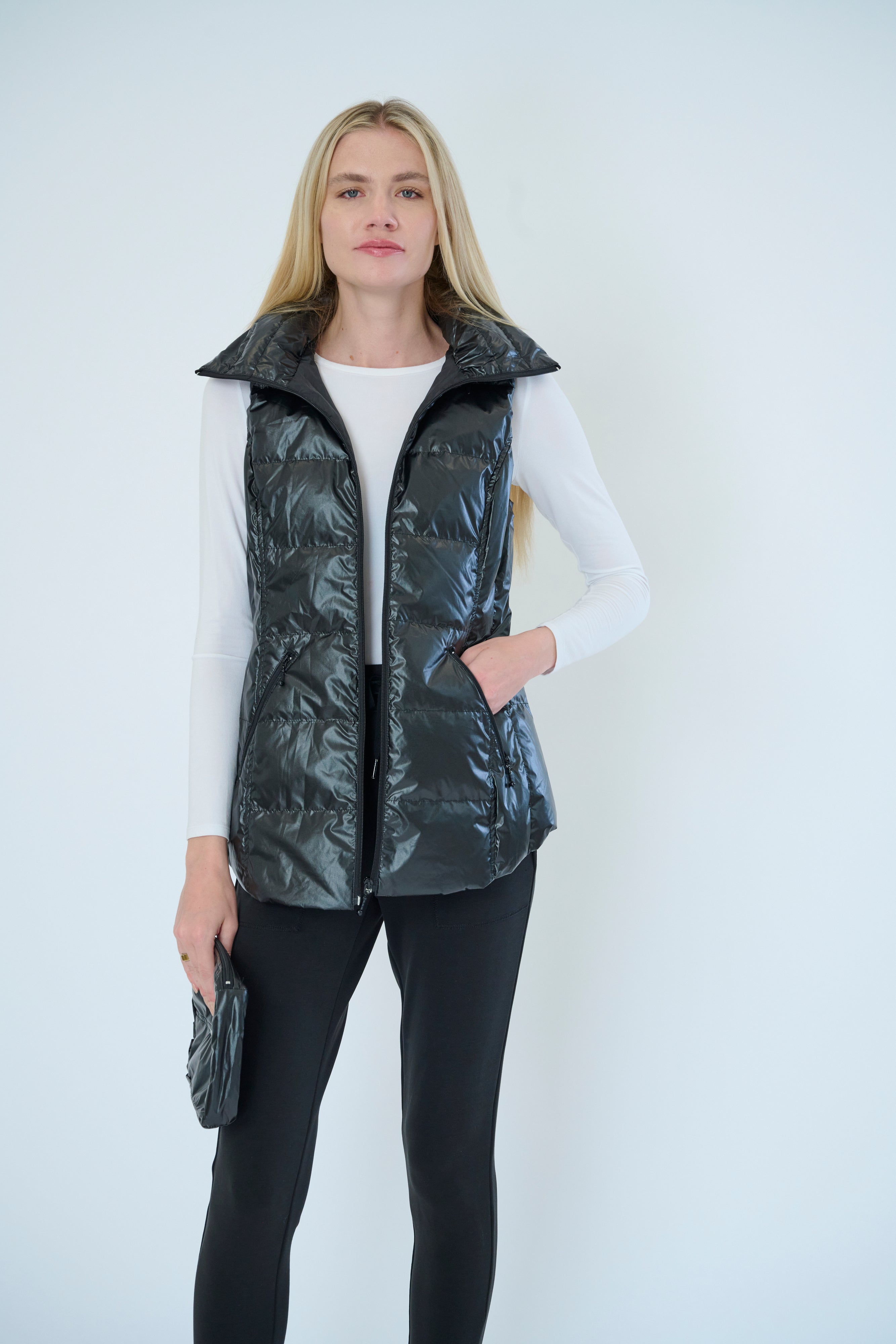 Cosmic Metallic Down Vest – MyAnorak