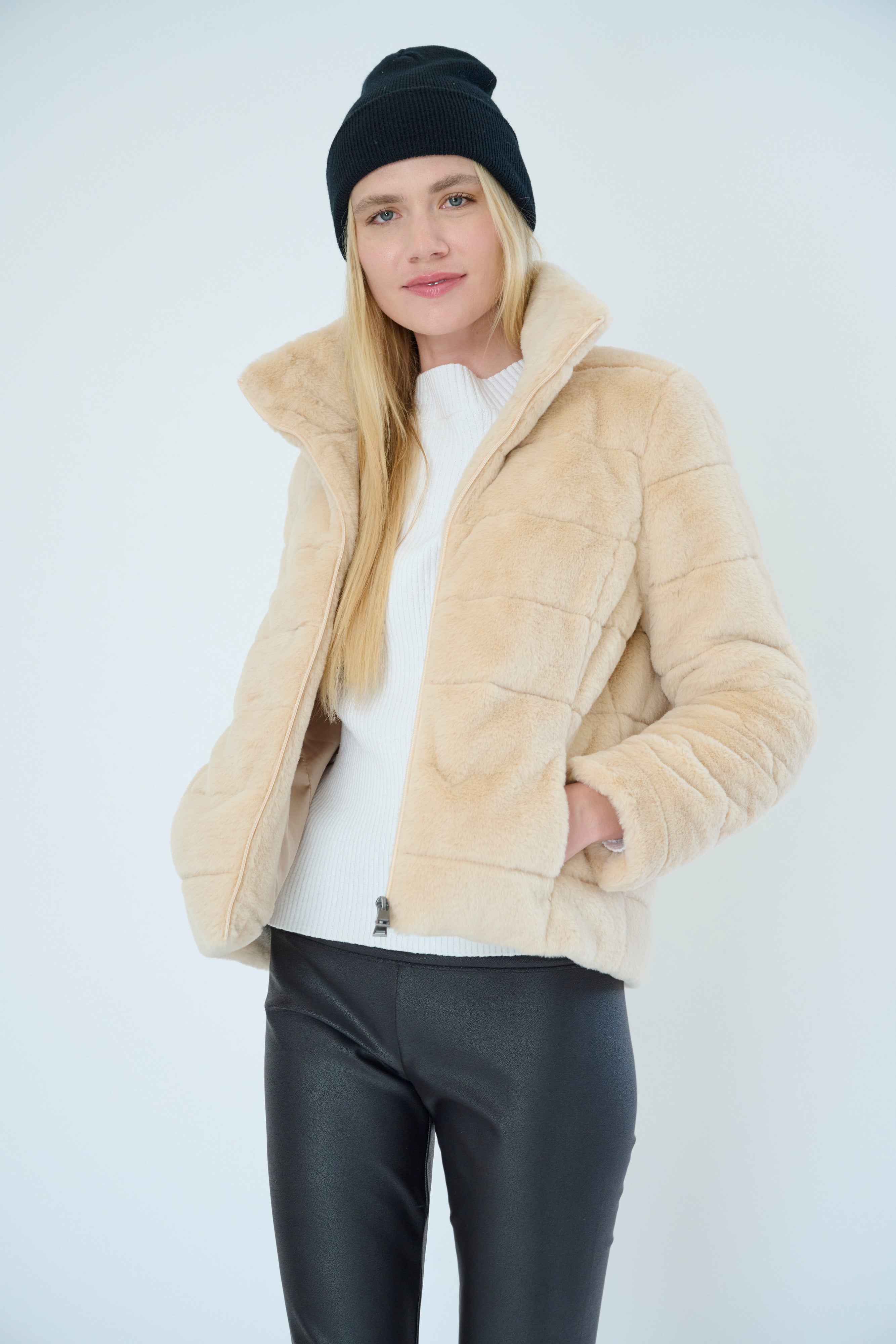 Faux Fur Quilted Jacket – MyAnorak