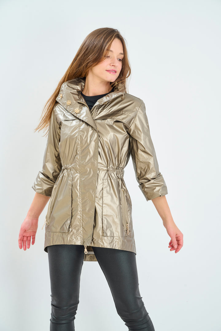 Metallic Rain Jacket