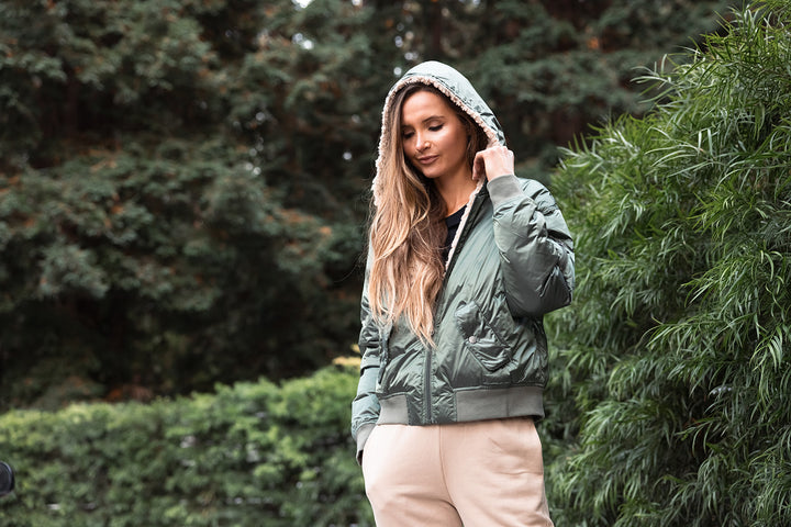 The Sherpa Hood Bomber Jacket