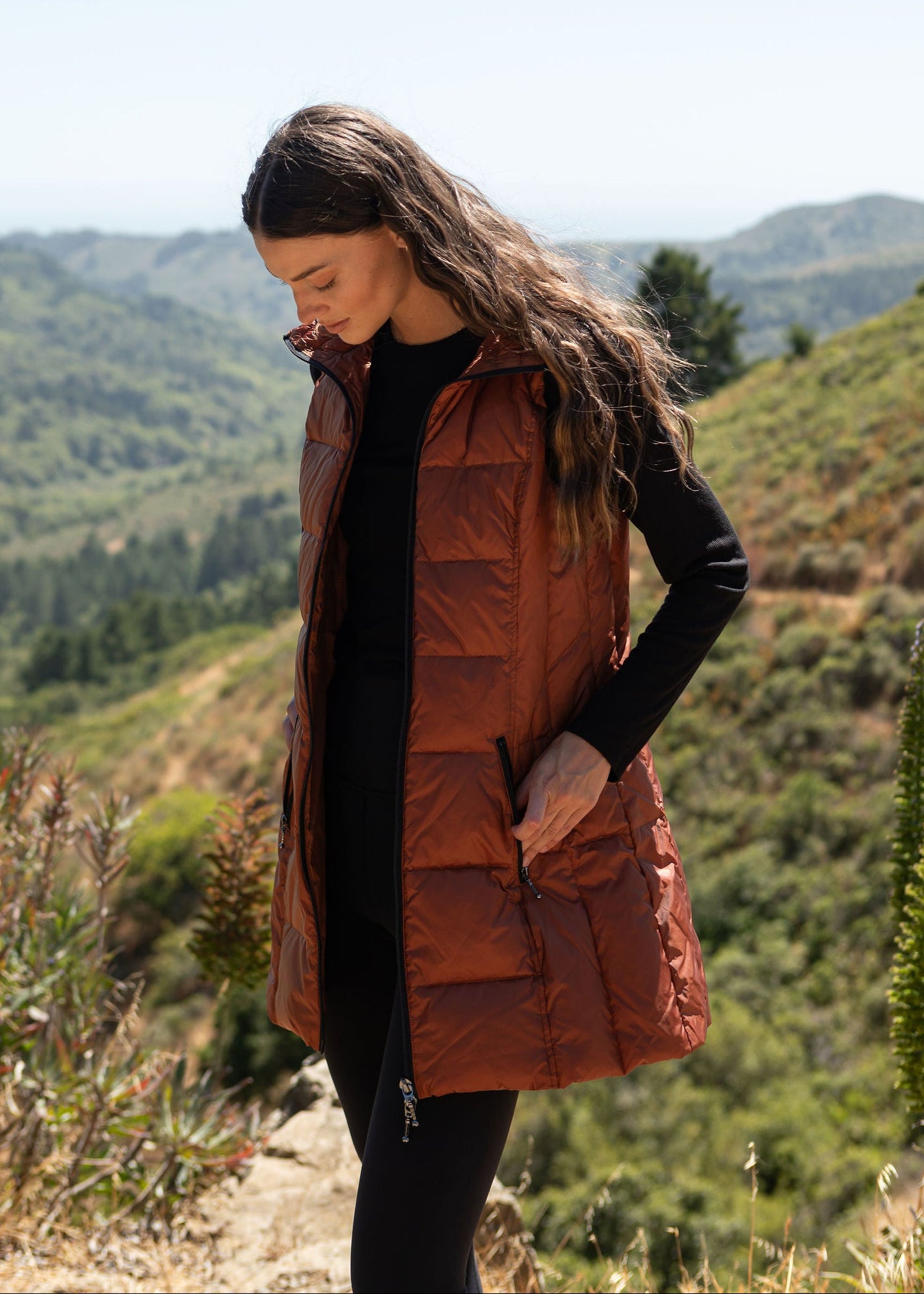 Timberline Metallic Nylon Down Women's Vest| MyAnorak