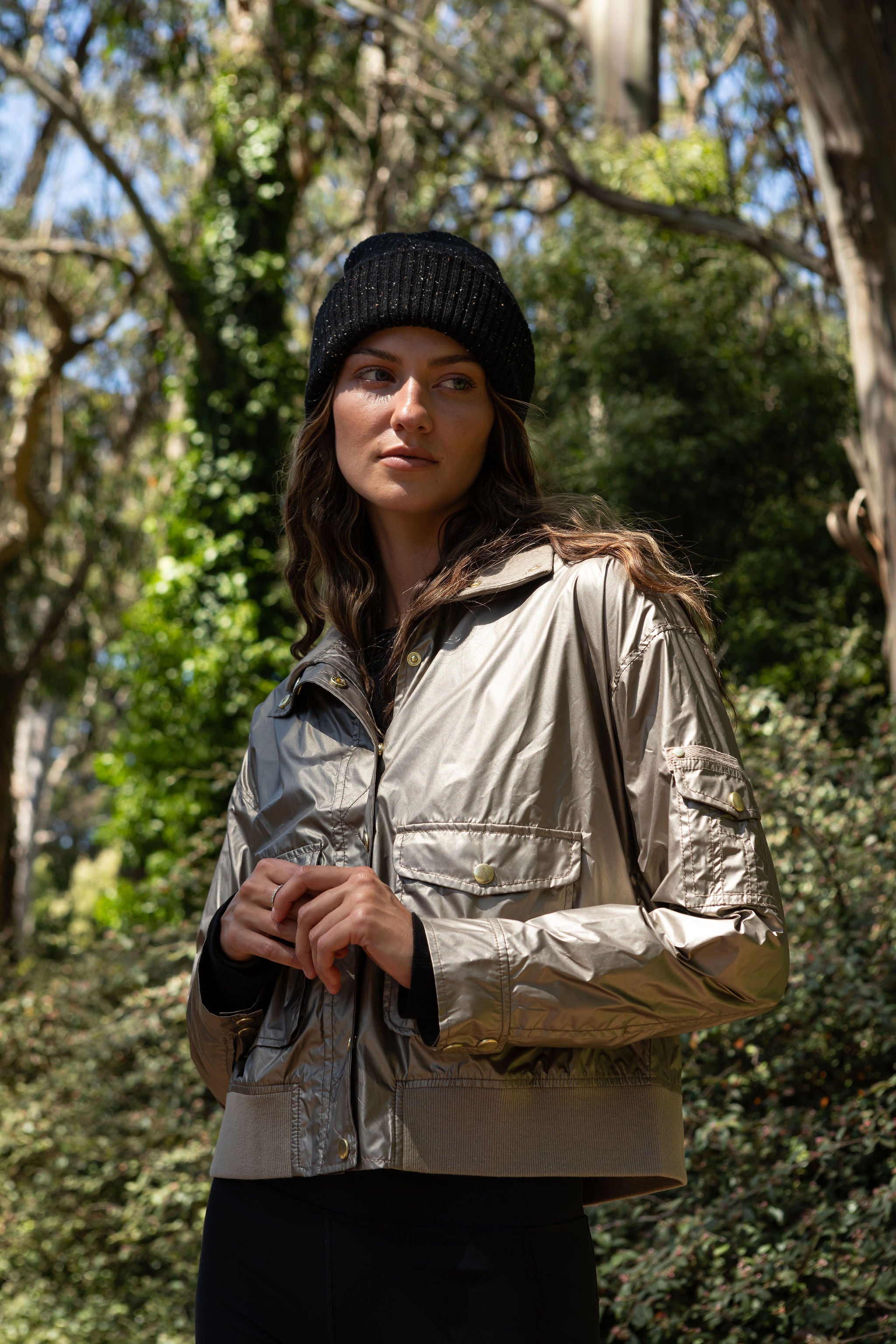Metallic Aviator Jacket – MyAnorak
