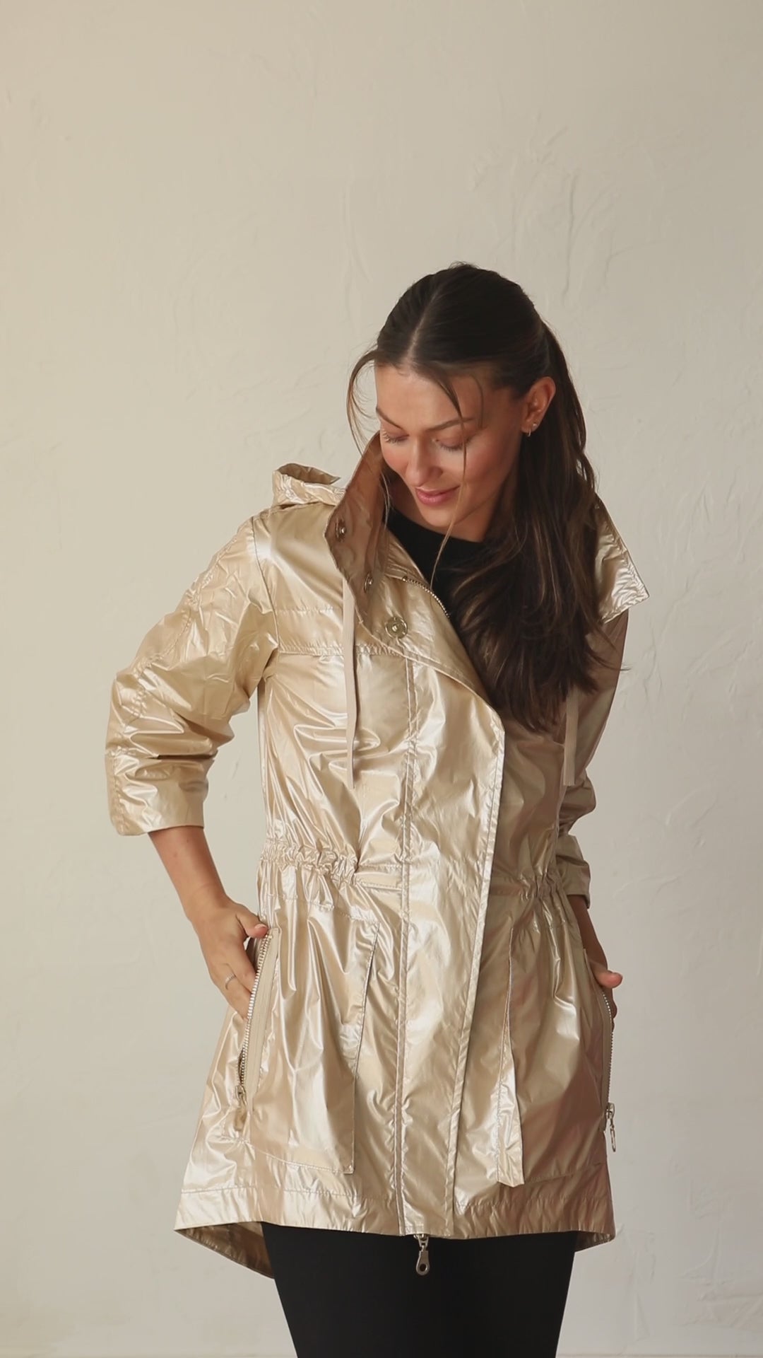 Metallic Rain Jacket