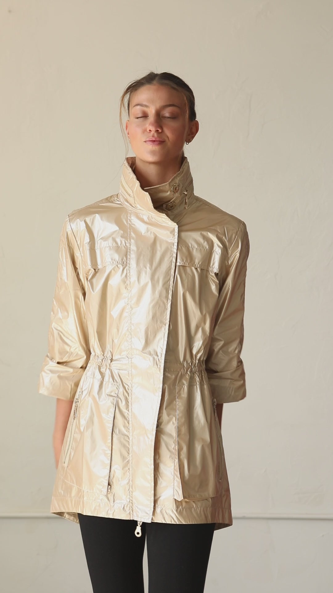 Metallic Rain Jacket