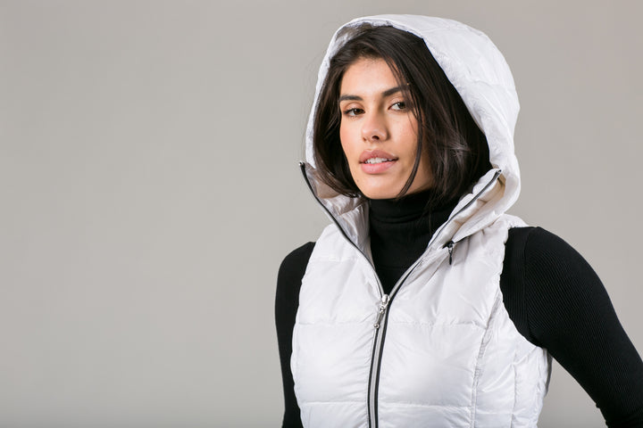 Short Hooded Quilted Vest