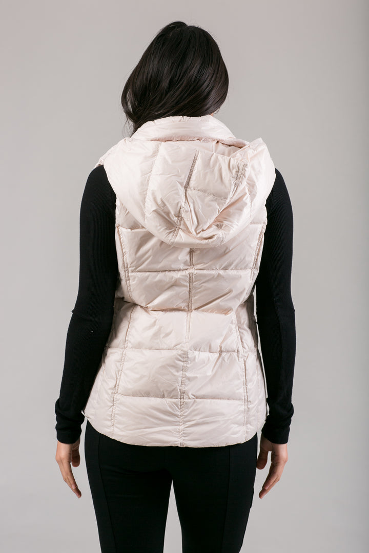 Short Hooded Quilted Vest