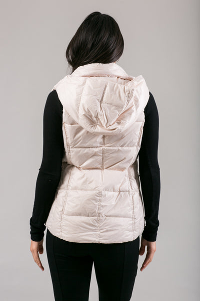 Short Hooded Quilted Vest